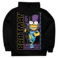 Hoodie Máscara De Látex Los Simpson Bartman Hombre