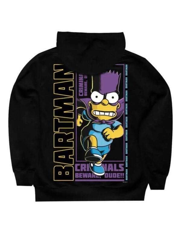 Hoodie Máscara De Látex Los Simpson Bartman Hombre