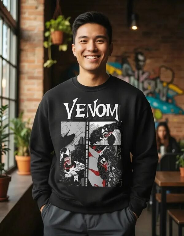 Pullover Máscara De Látex Venom Hombre