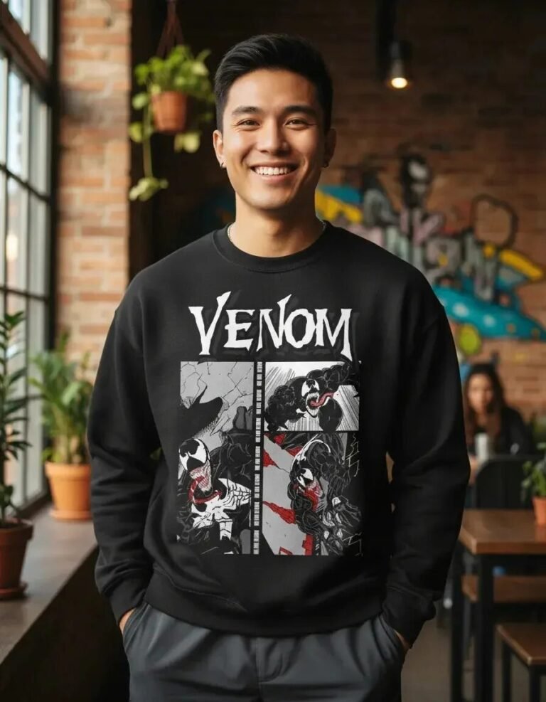 Pullover Máscara De Látex Venom Hombre