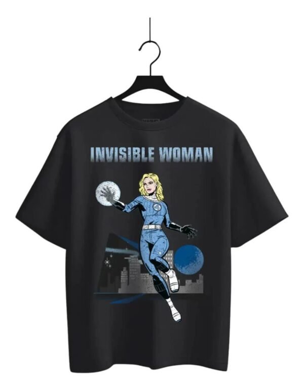 Playera Máscara De Látex Invisible Woman Hombre