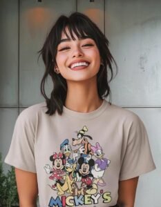 Playera Máscara De Látex Disney Mickey’s Friends Mujer