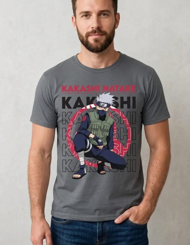 Playera Mascara De Látex Kakashi Hatake Hombre