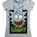 Playera Máscara De Látex Get Schwifty Mujer
