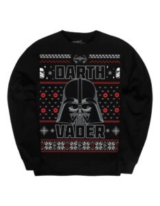 Pullover Máscara De Látex Star Wars Darth Vader Ugly Hombre