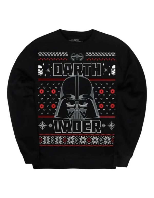 Pullover Máscara De Látex Star Wars Darth Vader Ugly Hombre