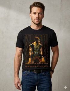 Playera Máscara De Látex Wolverine Hombre