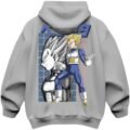 Hoodie Máscara De Látex Dragon Ball Príncipe Vegeta Hombre
