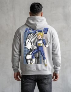 Hoodie Máscara De Látex Dragon Ball Príncipe Vegeta Hombre