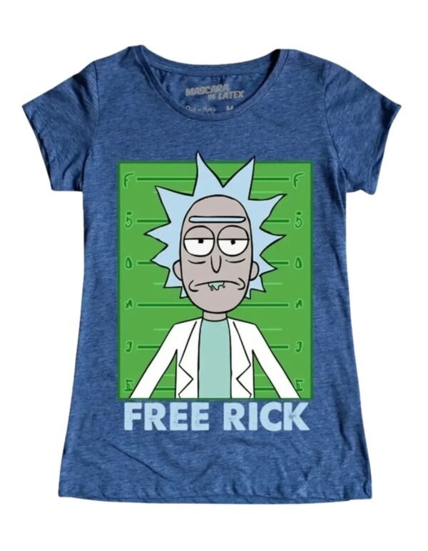 Playera Mascara De Latex Free Rick Mujer