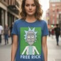 Playera Mascara De Latex Free Rick Mujer