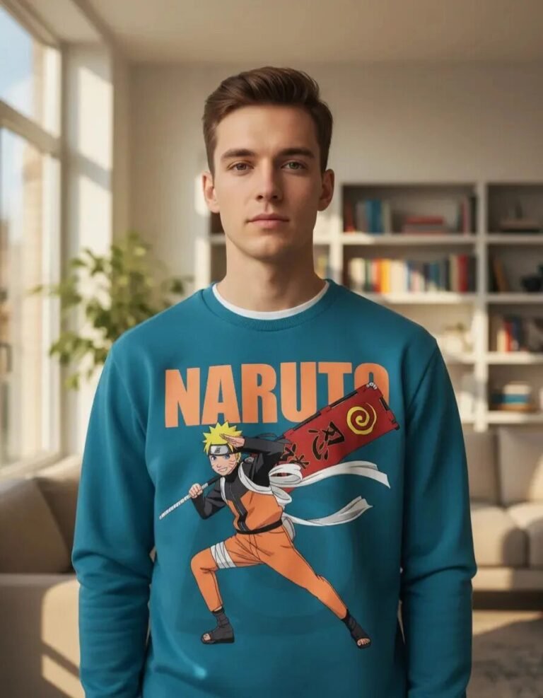 Pullover Máscara De Látex Naruto Uzumaki Hombre