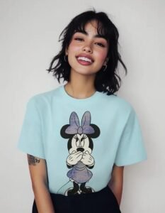 Playera Máscara De Látex Disney Minnie Mujer