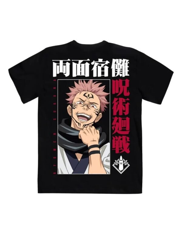 Playera Máscara De Látex Ryomen Sukuna Hombre