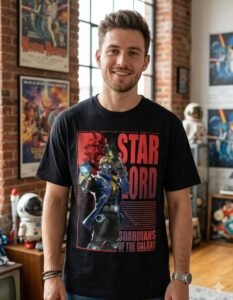 Playera Máscara De Látex Star Lord Hombre