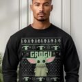 Pullover Máscara De Látex Star Wars Grogu Ugly Hombre