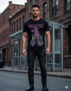 Playera Máscara De Látex Galactus Hombre
