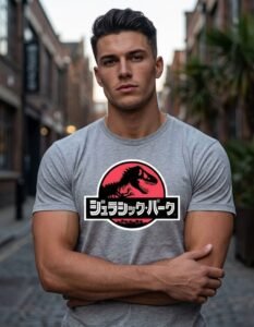 Playera Máscara De Látex Dinosaurs Rule Hombre