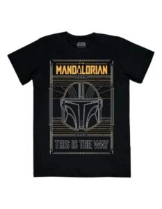 Playera Máscara De Látex Star Wars Din Djarin Hombre