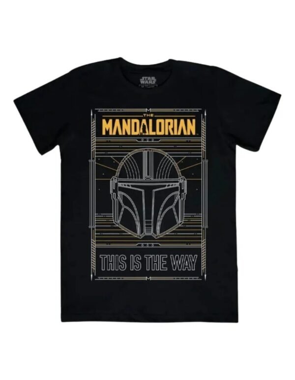 Playera Máscara De Látex Star Wars Din Djarin Hombre