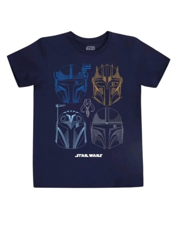 Playera Máscara De Látex Star Wars Bounty Hunters Hombre
