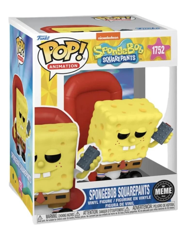Funko Pop Premium: Bob Esponja – Meme Bob Esponja Mirando Tv