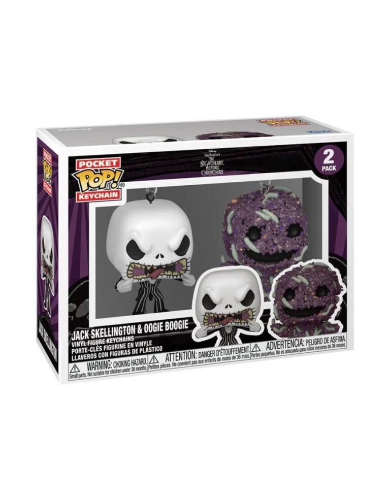 Funko Pop Keychain: Mundo de Jack – Jack y Oogie 2 Pack