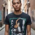 Playera Máscara De Látex Eren En Combate Hombre