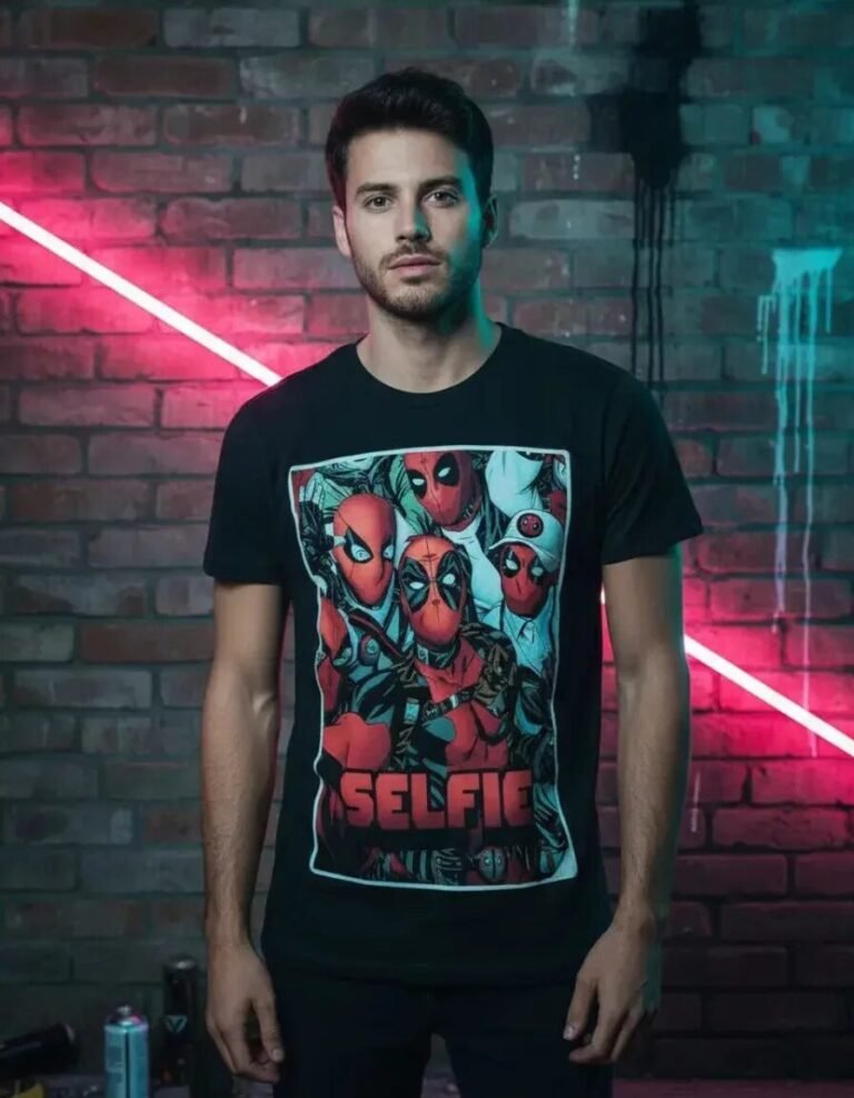 Playera Máscara De Látex Mercenary Selfie Hombre