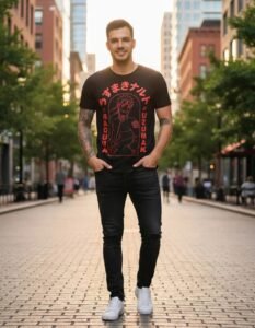 Playera Máscara De Látex El Ninja Número 1 Hombre