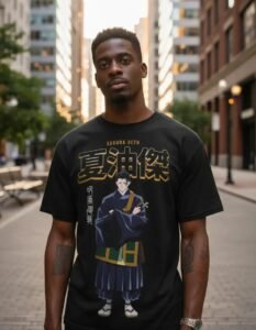 Playera Máscara De Látex Controlado Por Kenjaku Hombre