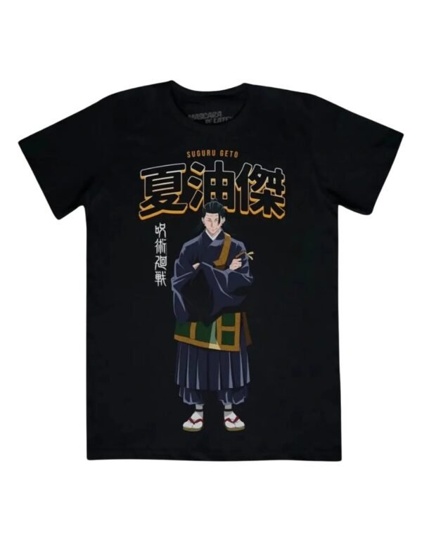 Playera Máscara De Látex Controlado Por Kenjaku Hombre