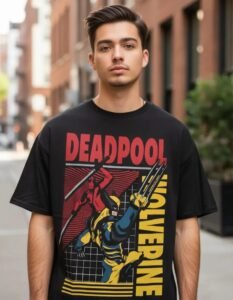 Playera Máscara De Látex Wade Y Logan Hombre