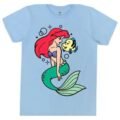 Playera Máscara De Látex Ariel Y Flounder Hombre