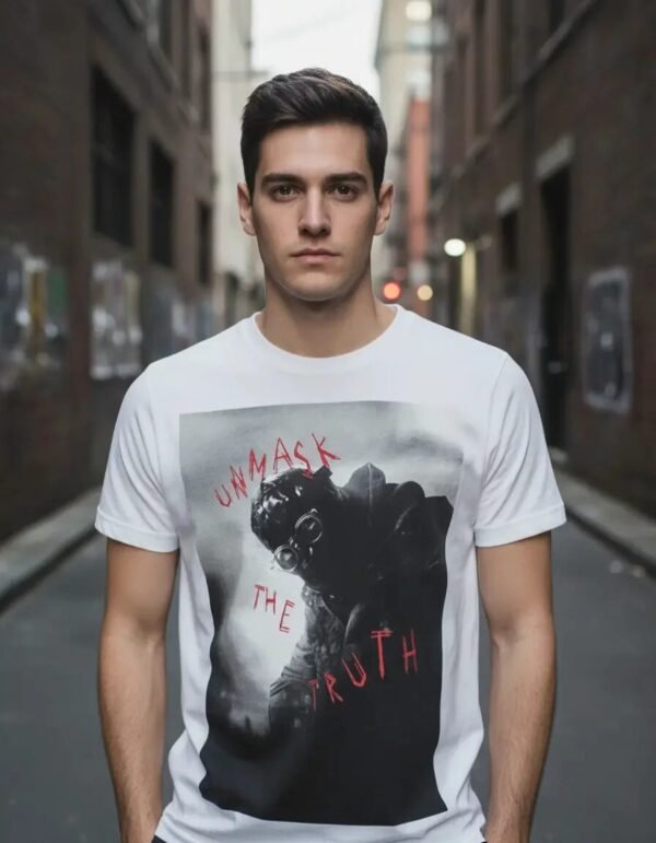 Playera Máscara De Látex Unmask The Truth Hombre Playera Máscara De Látex Unmask The Truth Hombre