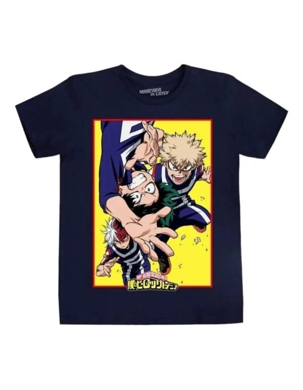 Playera Mascara De Látex Boku No Hero Hombre Playera Mascara De Látex Boku No Hero Hombre