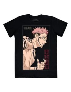 Playera Máscara De Látex Chico En Llamas Hombre