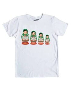 Playera Máscara De Látex Matrioshkas Hombre