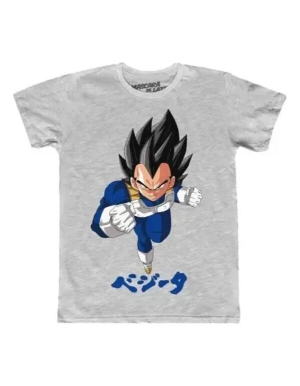 Playera Máscara De Látex El Principe Saiyajin Hombre