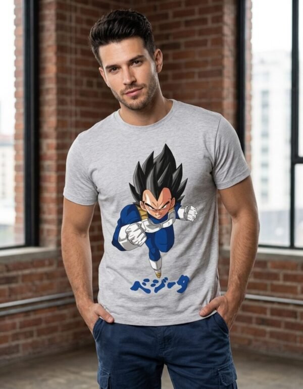 Playera Máscara De Látex El Principe Saiyajin Hombre