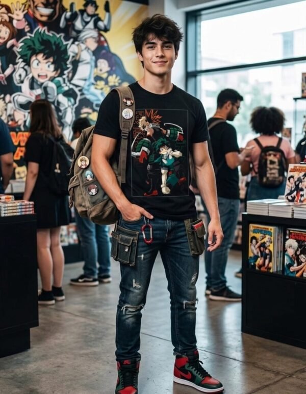 Playera Máscara De Látex Izuku Y Katsuki Hombre