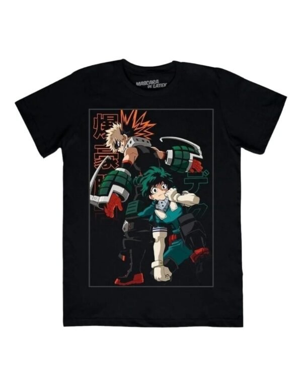 Playera Máscara De Látex Izuku Y Katsuki Hombre