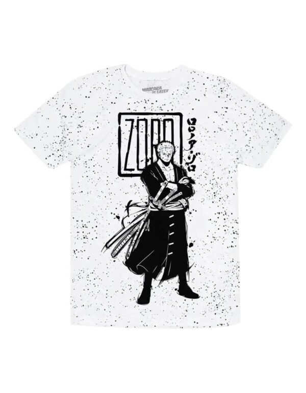 Playera Máscara De Látex One Piece Roronoa Zoro Hombre