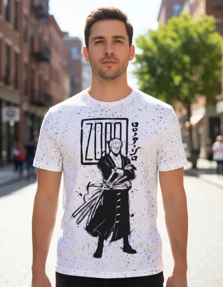 Playera Máscara De Látex One Piece Roronoa Zoro Hombre