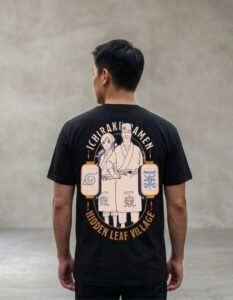Playera Máscara De Látex Naruto Hidden Leaf Village Hombre