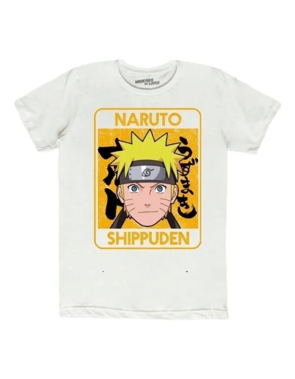 Playera Máscara De Látex Naruto Kanjis Hombre
