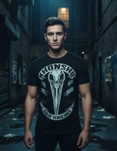 Playera Máscara De Látex Khonshu Hombre