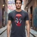 Playera Máscara De Látex Wade Wilson Hombre