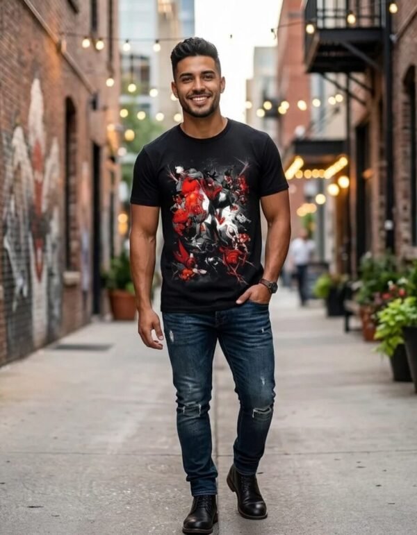 Playera Máscara De Látex Spidey-verse Hombre