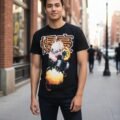 Playera Máscara De Látex Fuerza Explosiva Hombre